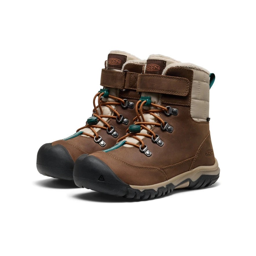 Keen Big Kids' Kanibou Waterproof Winter Boot | Dark Earth/Roasted Pecan 2 Keen Big Kids' Kanibou Waterproof Winter Boot | Dark Earth/Roasted Pecan - Image 2