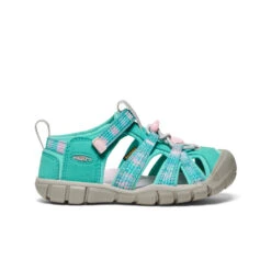 Keen Little Kids' Seacamp II CNX | Bright Aqua/Giggle Pink