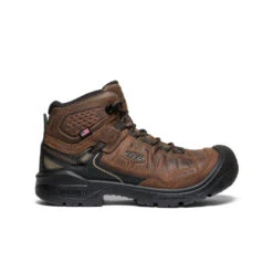 Keen Men's Targhee IV Waterproof Work Boot (Carbon Toe) | Dark Earth/Black