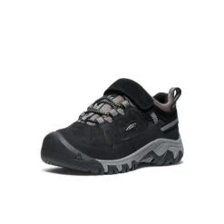 Keen Little Kids' Targhee IV Waterproof Hiking Shoe | Black/Steel Grey -Fresh Shoes Shop 0ca9014b1f8383a84fc4149882f163045144d92a