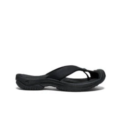 Keen Men's Waimea Leather Flip-Flop | Black/Black