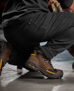 Keen Men's Troy 6" Waterproof Boot (Carbon Toe) | Dark Earth/Black -Fresh Shoes Shop 1025696 PDP LeftImage