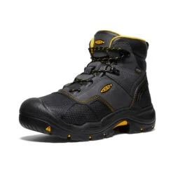Keen Men's Logandale Waterproof Boot (Steel Toe) | Raven/Black -Fresh Shoes Shop 12d99877e59f5df3c907fe38e8b8d98dc972232a