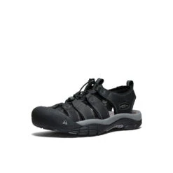 Keen Men's Newport Leather Sandal | Black/Steel Grey -Fresh Shoes Shop 1896e8491c2dfdbc16d065fc34d846d357be225b