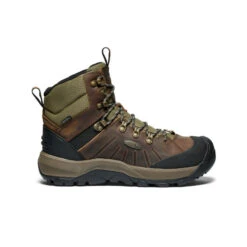 Keen Men's Revel IV Polar Waterproof Boot | Bison/Orange Pepper