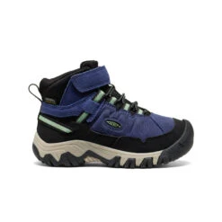 Keen Little Kids' Targhee IV Waterproof Hiking Boot | Skipper Blue/Hemlock