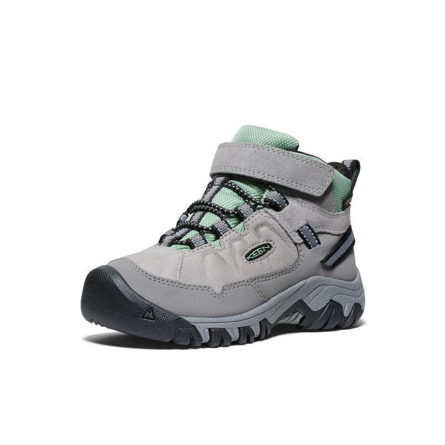 Keen Little Kids' Targhee IV Waterproof Hiking Boot | Alloy/Granite Green 3 Keen Little Kids' Targhee IV Waterproof Hiking Boot | Alloy/Granite Green - Image 3
