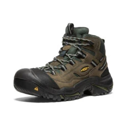 Keen Men's Braddock Waterproof Mid (Steel Toe) | Gargoyle/Forest Night -Fresh Shoes Shop 25a7ddf242e1b71d3a5601f2f9beab3db1689375