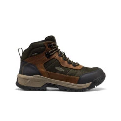 Keen Men's Skokie Waterproof Work Boot (Soft Toe) | Forest Night/Black