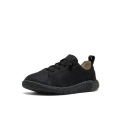 Keen Little Kids' KNX Leather Sneaker | Triple Black -Fresh Shoes Shop 29b7526714c490f25f2947b9de8edbd0b3bd3e0e