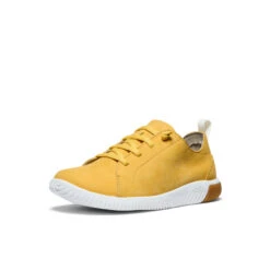 Keen Big Kids' KNX Leather Sneaker | Daffodil/Star White -Fresh Shoes Shop 3542712d564f73eca13ab41c54409bb770aadd49