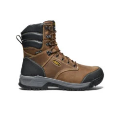 Keen Men's Evanston 8" Insulated Waterproof Boot (Soft Toe) | Bison/Black