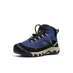 Keen Big Kids' Targhee IV Waterproof Hiking Boot | Skipper Blue/Hemlock -Fresh Shoes Shop 3b9a3e2063a134f579070c3308b68db03bd36311