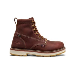 Keen Men's Liberty 6" Waterproof 90° Heel Boot (Carbon Toe) | Bombay Brown/Gum