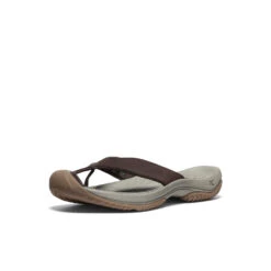 Keen Men's Waimea Leather Flip-Flop | Java/Plaza Taupe -Fresh Shoes Shop 41723117dc7fc9e48f0fe677cee66d44c5fbce9e