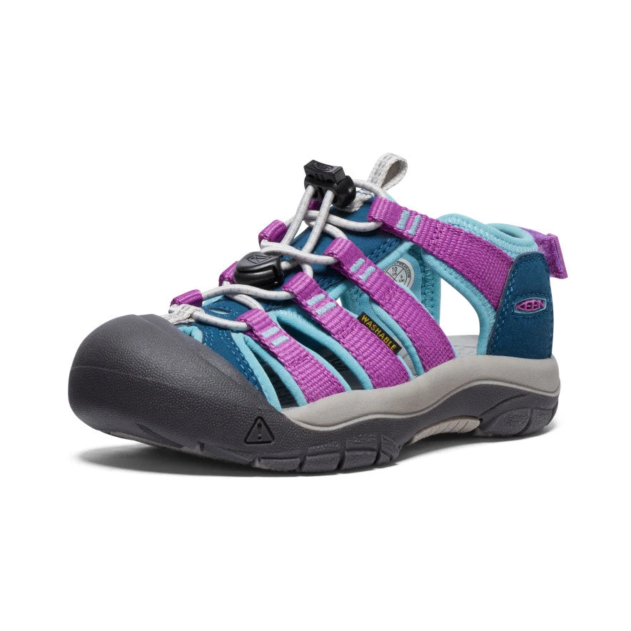Keen Little Kids' Newport Boundless Sandal | Legion Blue/Willowherb 3 Keen Little Kids' Newport Boundless Sandal | Legion Blue/Willowherb - Image 3