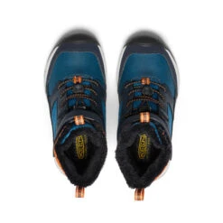 Keen Little Kids' Skua Waterproof Winter Boot | Sky Captain/Gold Flame -Fresh Shoes Shop 4dcea036347174312d5fa8518323b82dbb51d70c