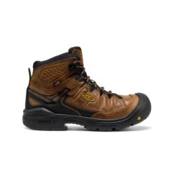 Keen Men's Targhee IV Waterproof Work Boot (Soft Toe) | Belgian/Black