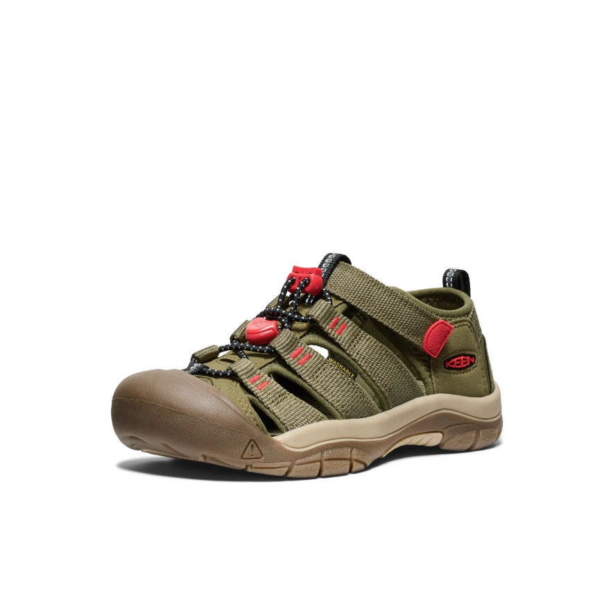 Keen Big Kids' Newport H2 | Martini Olive/Aura Orange 2 Keen Big Kids' Newport H2 | Martini Olive/Aura Orange - Image 2