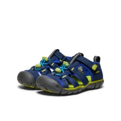Keen Little Kids' Seacamp II CNX | Naval Academy/Chartreuse -Fresh Shoes Shop 541b1eb6ea0bdf83179df52e93aefc90819c9f48
