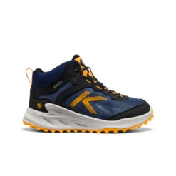 Keen Big Kids' Zionic Waterproof Boot | Naval Academy/Bright Marigold