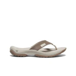 Keen Women's Kona Leather Flip-Flop | Brindle/Silver Birch