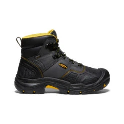 Keen Men's Logandale Waterproof Boot (Steel Toe) | Raven/Black