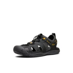 Keen Men's SOLR Sandal | Black/Gold -Fresh Shoes Shop 607ac14093cb68d19b3c84d3fb9dca7def3e6e1c