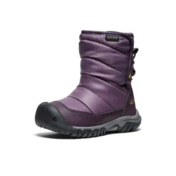 Keen Little Kids' Puffrider Waterproof Winter Boot | Black Plum/Daiquiri Green -Fresh Shoes Shop 60d916c0dab4445dbd81fb8575bd8d13bdd6cba6