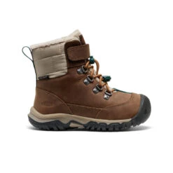 Keen Little Kids' Kanibou Waterproof Winter Boot | Dark Earth/Roasted Pecan
