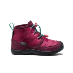 Keen Little Kids' Howser II Waterproof Chukka | Beaujolais/Pool Blue