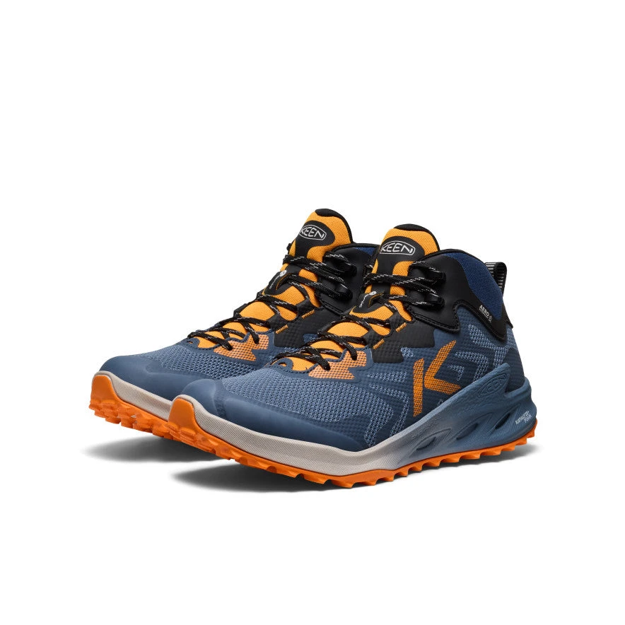 Keen Men's Zionic NXT Waterproof Hiking Boot | Naval Academy/Bright Marigold 2 Keen Men's Zionic NXT Waterproof Hiking Boot | Naval Academy/Bright Marigold - Image 2