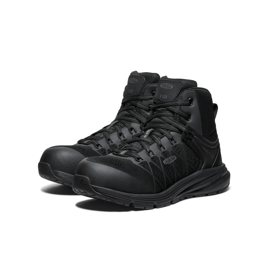 Keen Women's Vista Energy Mid ESD (Carbon Toe) | Black/Black 2 Keen Women's Vista Energy Mid ESD (Carbon Toe) | Black/Black - Image 2