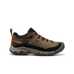 Keen Men's Targhee IV Wide Waterproof Hiking Shoe | Sea Turtle/Roasted Pecan