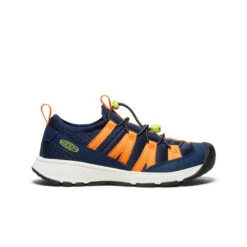 Keen Big Kids' Motozoa Sneaker | Naval Academy/Bright Marigold