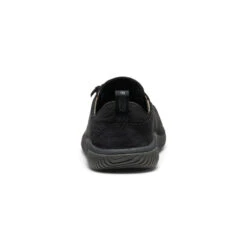Keen Little Kids' KNX Leather Sneaker | Triple Black -Fresh Shoes Shop 868a3b382ccccfd3ffaec76cea2bdab8bf96253b