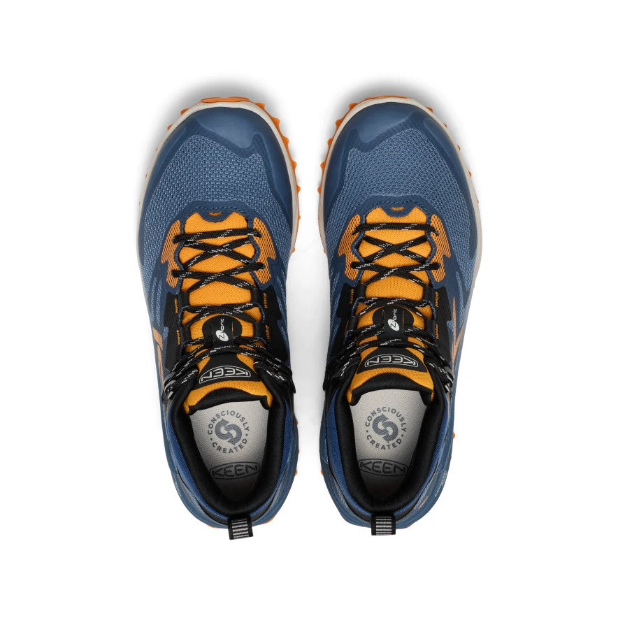 Keen Men's Zionic NXT Waterproof Hiking Boot | Naval Academy/Bright Marigold 4 Keen Men's Zionic NXT Waterproof Hiking Boot | Naval Academy/Bright Marigold - Image 4