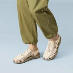 Keen Men's UNEEK Sneaker | White Cap/Cornstalk -Fresh Shoes Shop 884x884 1 24 update m uneek white pdp 1