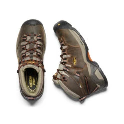 Keen Men's Detroit XT Waterproof Boot (Soft Toe) | Black Olive/Leather Brown -Fresh Shoes Shop 89a9ae65c1f330dcad2bce2e4cb69ff618dc4755