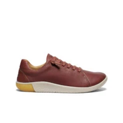 Keen Women's KNX Leather Sneaker | Tortoise Shell/Plaza Taupe