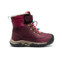 Keen Little Kids' Kanibou Waterproof Winter Boot | Fig/Pink Lemonade