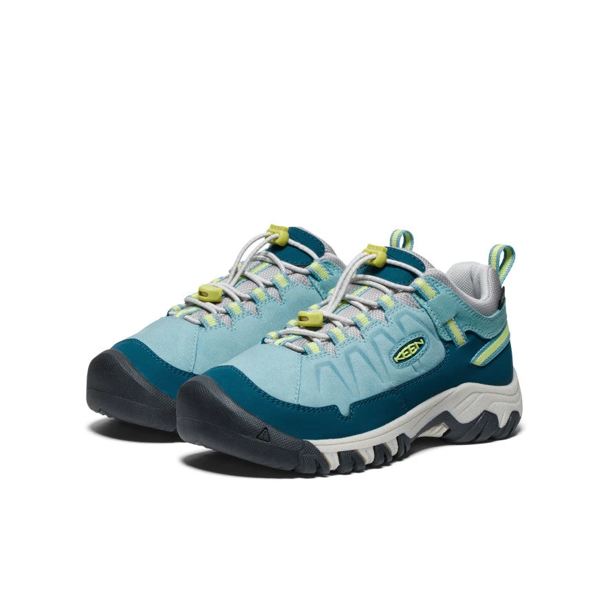 Keen Big Kids' Targhee IV Waterproof Hiking Shoe | Reef Waters/Daiquiri Green 2 Keen Big Kids' Targhee IV Waterproof Hiking Shoe | Reef Waters/Daiquiri Green - Image 2