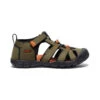 Keen Big Kids' Seacamp II CNX | Dark Olive/Gold Flame