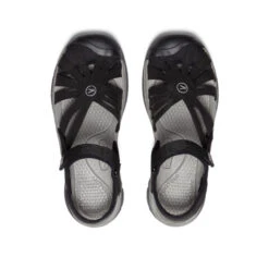 Keen Women's Rose Sandal | Black/Neutral Gray -Fresh Shoes Shop 9bb5011cef1b40ca56a7d31d35a2b89ca566db93
