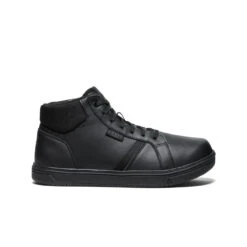 Keen Men's PTC Kenton Mid Work Shoe (Soft Toe) | Black/Black