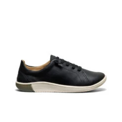 Keen Women's KNX Leather Sneaker | Black/Star White