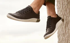 Keen Men's KNX Leather Sneaker | Black/Star White -Fresh Shoes Shop KNXPDPLifestyle1Mens