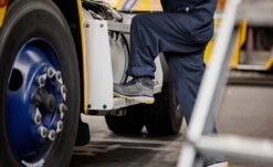 Men's Arvada Mid Work Sneaker (Carbon Toe) | Black/Keen Yellow -Fresh Shoes Shop KPD 191 PDP Arvada 1027652 Top Image