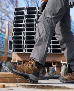 Keen Men's Evanston 6" Insulated Waterproof Boot (Carbon Toe) | Bison/Black -Fresh Shoes Shop KPD 2128 PDP Evanston 1029845 Image Left