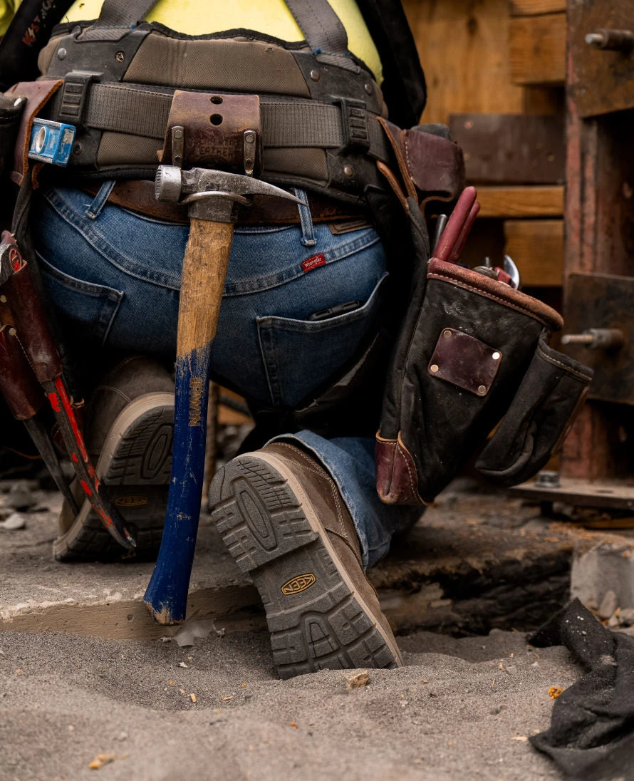 Keen Men's San Jose 6" Waterproof 90° Heel Boot (Aluminum Toe) | Bistre/Gum 8 Keen Men's San Jose 6" Waterproof 90° Heel Boot (Aluminum Toe) | Bistre/Gum - Image 8